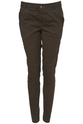 Topshop Khaki Skinny Trousers