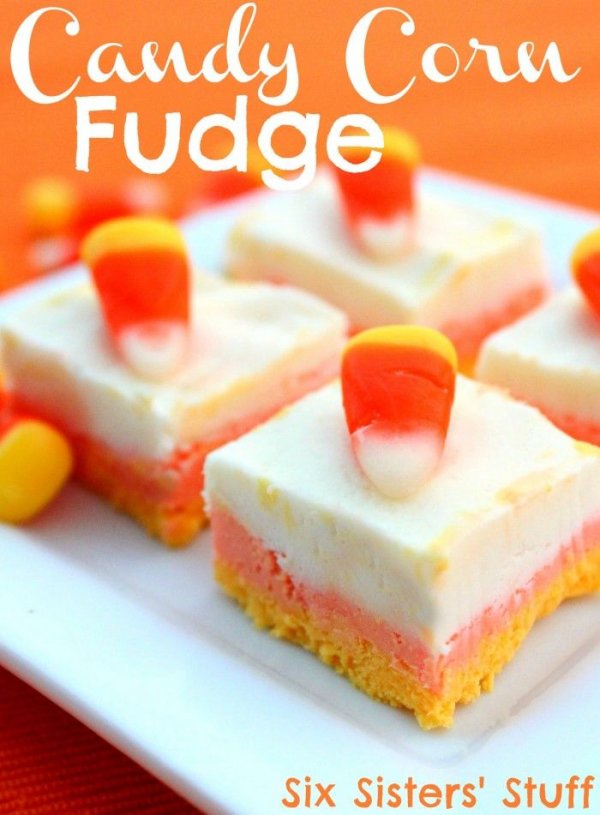 Easy Candy Corn Fudge