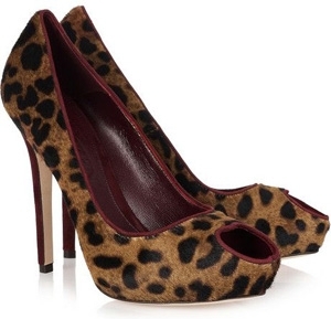 Alexander McQueen Leopard-print Calf Hair Pumps