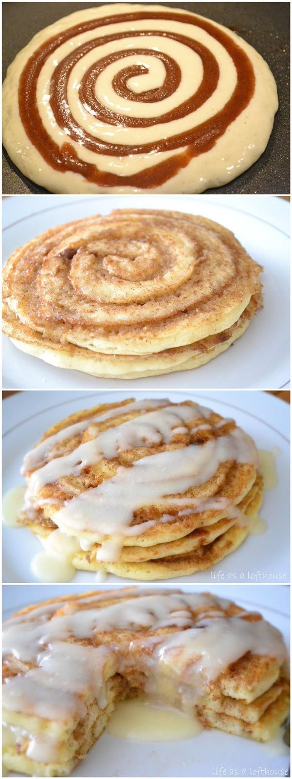 Cinnamon Roll Pancakes