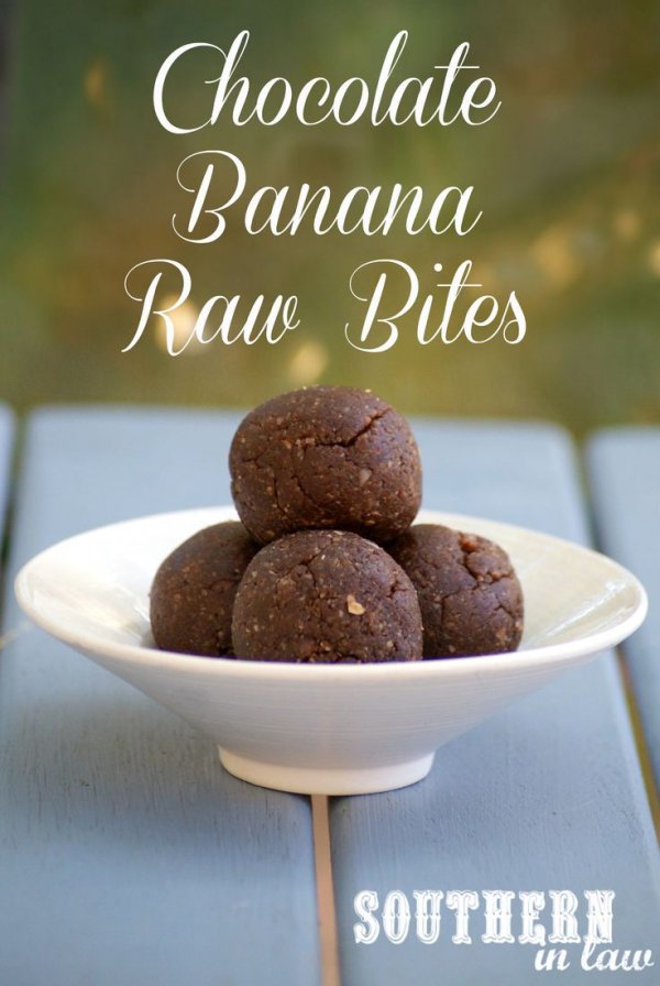 Chocolate Banana Raw Bites