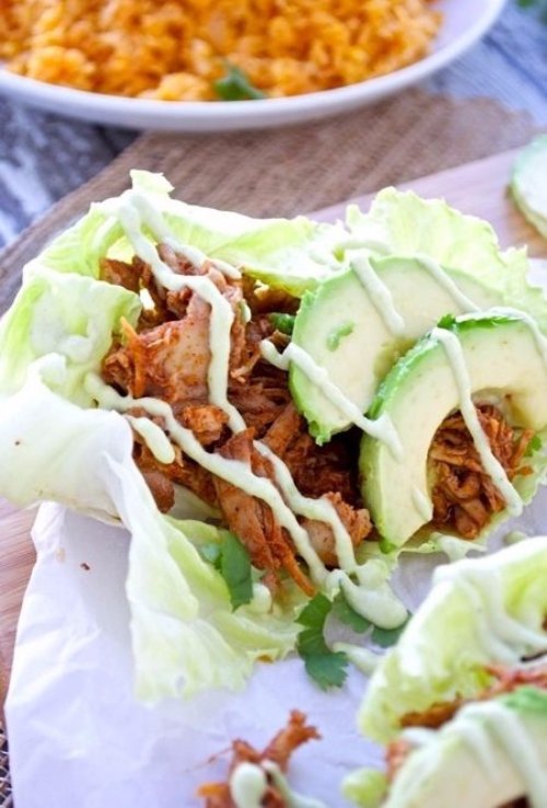 Chipotle Pulled Pork Lettuce Wraps