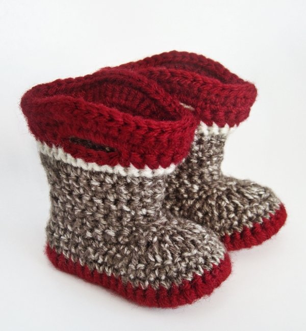 Sock Monkey Booties