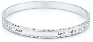 Tiffany Yours “Love Makes the World Go 'round” Bangle