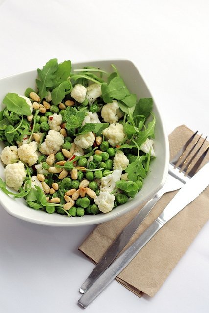 Pea and Cauliflower Salad