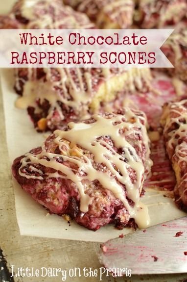 White Chocolate Raspberry Scones