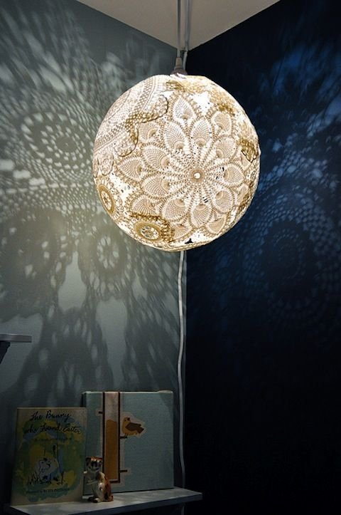 Create a Doily Lamp