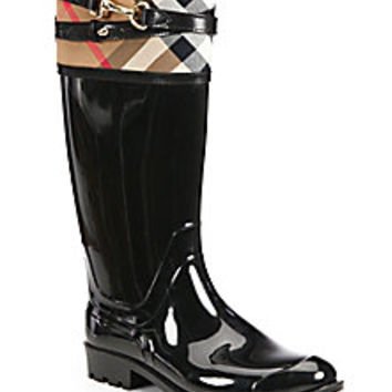 Burberry - Elderford Check Rain Boots