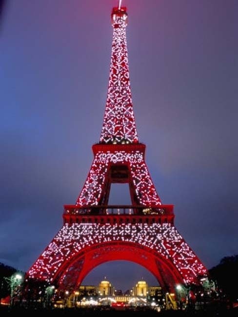 Christmas Eiffel Tower, Paris , France