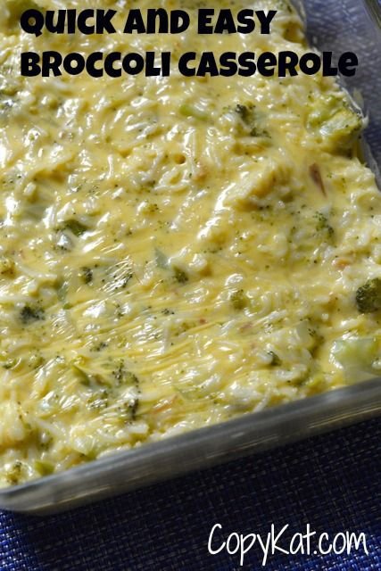 Broccoli Rice Casserole