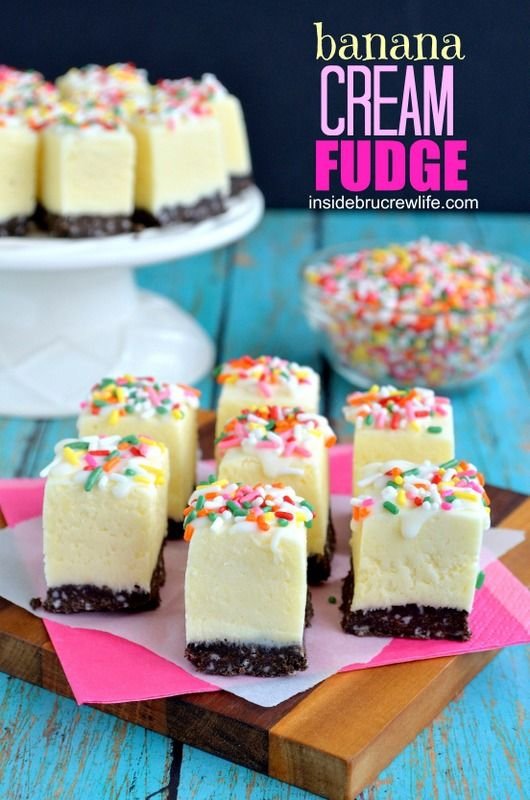 Banana Cream Fudge