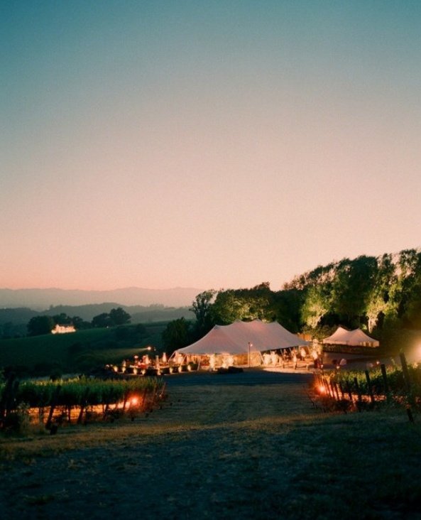 Tented Outdoors Reception