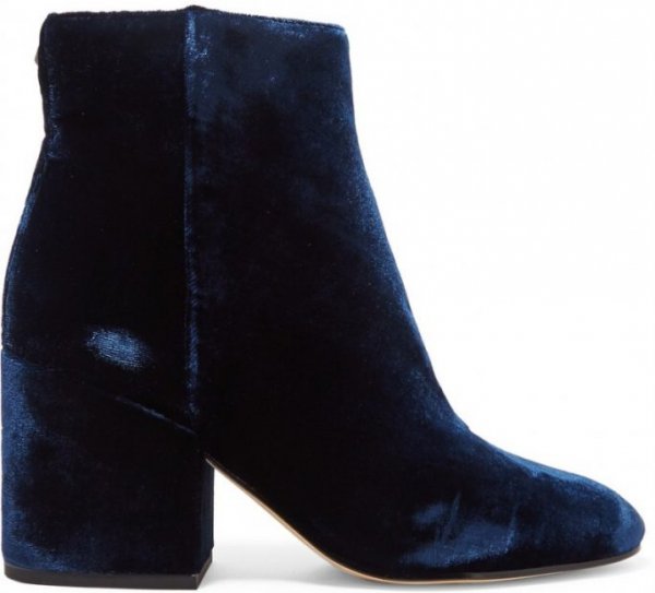 Sam Edelman Taye Velvet Ankle Boots