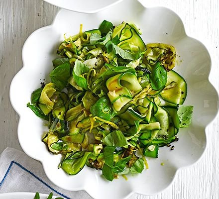 Warm Lemony Zucchini Salad