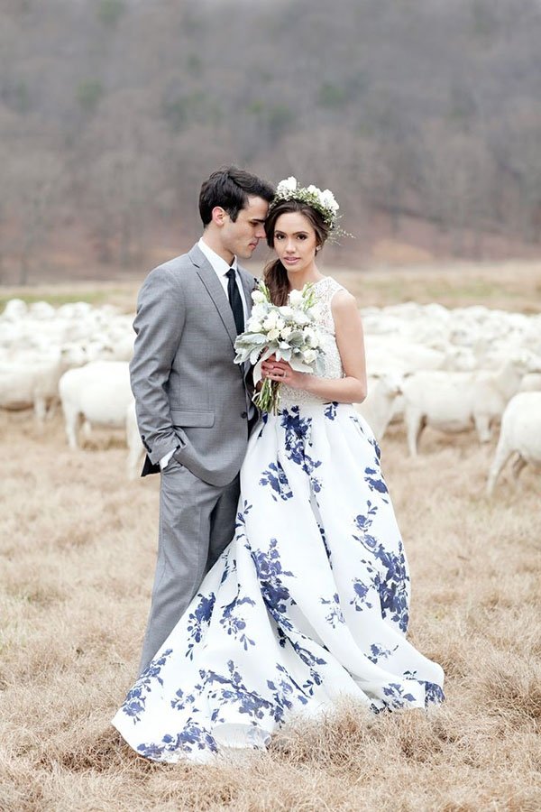 Wedding Dress Florals