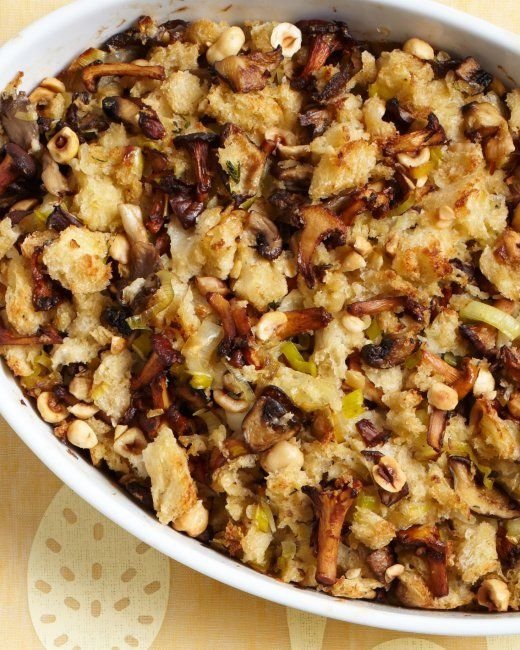 Wild Mushroom, Leek and Hazelnut Stuffing