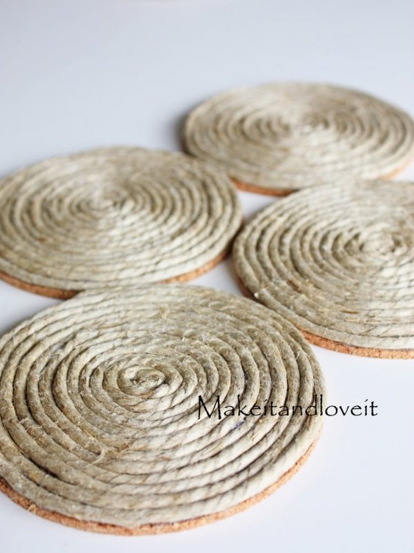 DIY Hemp Coasters