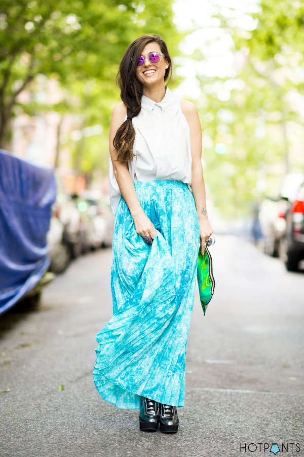 Tie-dye Maxi Skirt