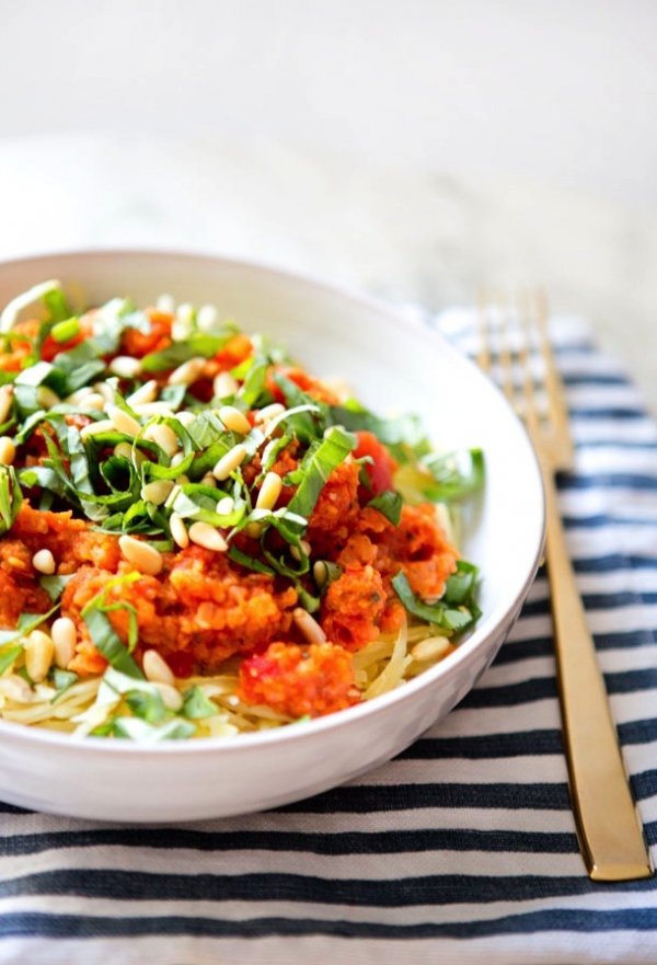 Spaghetti Squash with Marinara