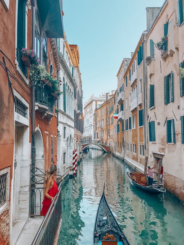 waterway, canal, water, town, gondola,