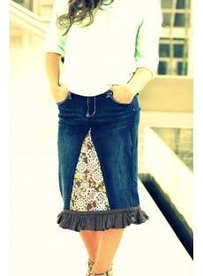 Custom Denim Skirt