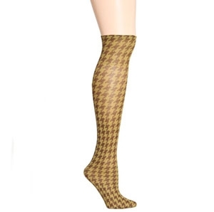 All Together Now Houndstooth Knee High Socks