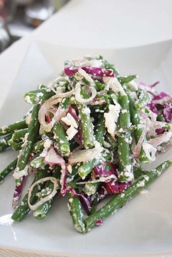 Green Bean, Red Cabbage and Feta