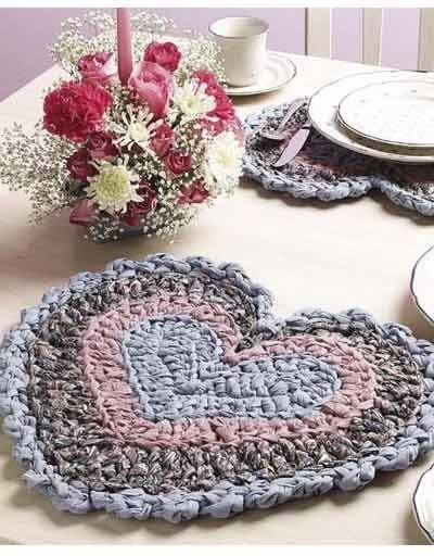 Heart-shaped Place Mats