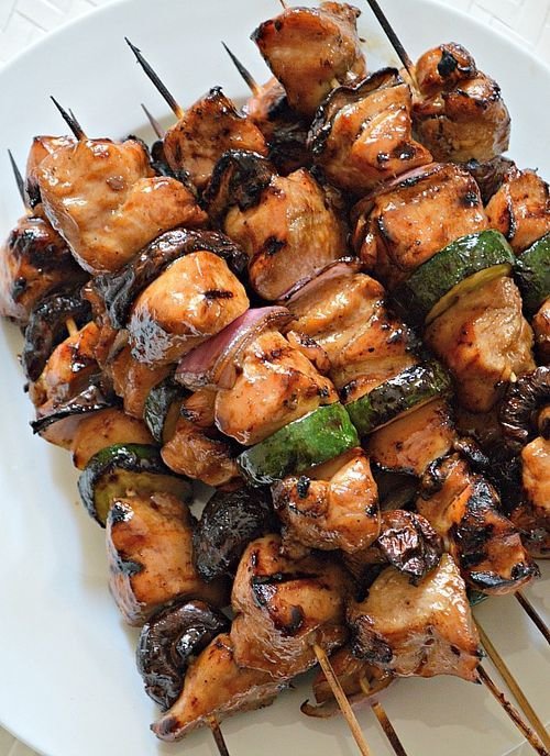 Honey Soy Chicken Kebabs