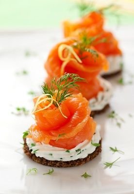 With Smoked Salmon