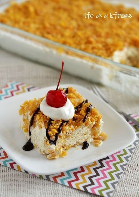 Mexican Fried Ice Cream Cake