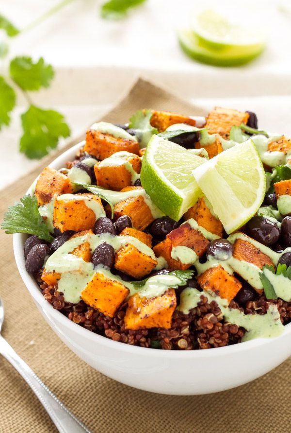 Sweet Potato and Black Bean Quinoa Bowl