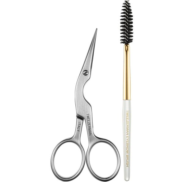 Tweezerman Brow Shaping Scissors & Brush