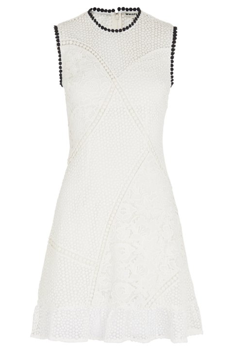 white, clothing, day dress, dress, sleeve,