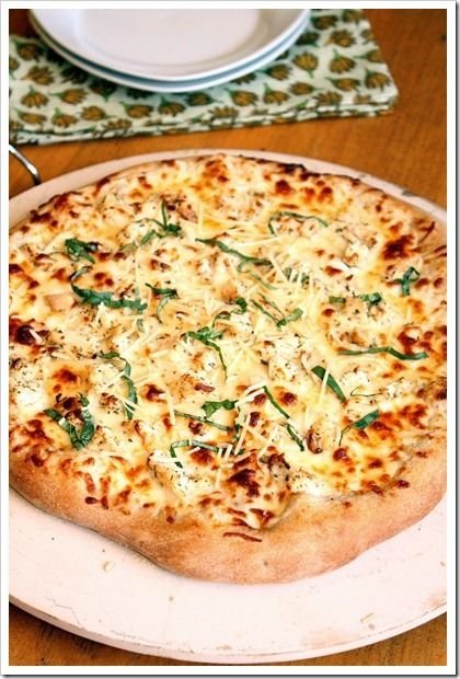 Chicken Alfredo Pizza