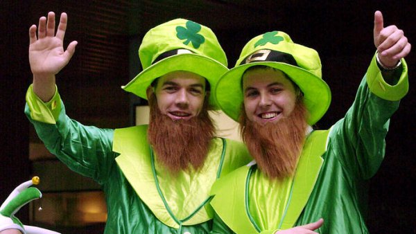 Green, Fun, Saint patrick's day, Event, Facial hair,