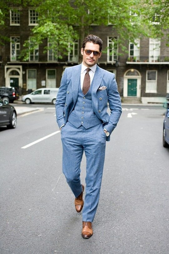 David Gandy Rocking Light Blue and Brown