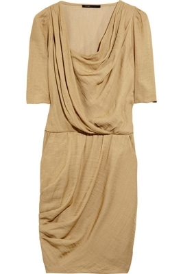 Maje Avoine Draped Wrap-Effect Dress