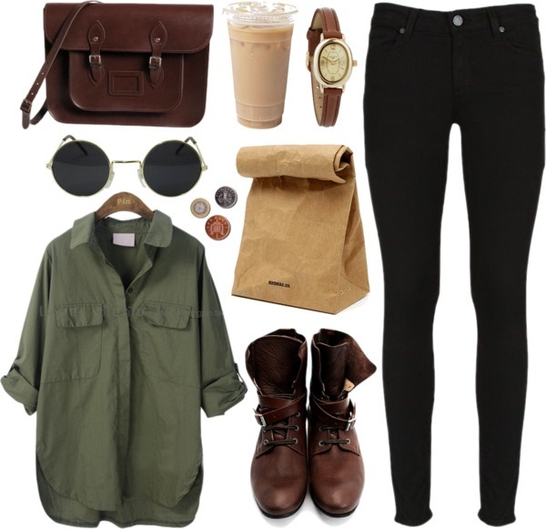 Army Green Blouse