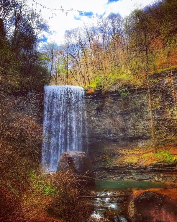 waterfall, water, nature, body of water, nature reserve,