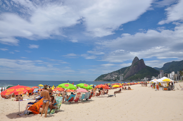 Lounge around on Ipanema Beach