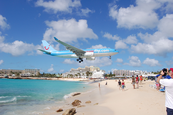 Maho Beach, St Maarten, Caribbean