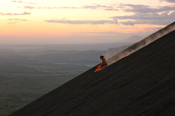 Volcano Boarding, Nicaragua