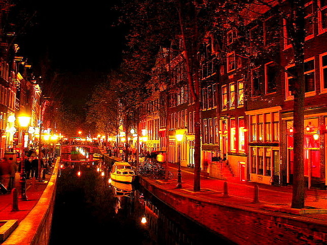 Walk the Red Light District at Night