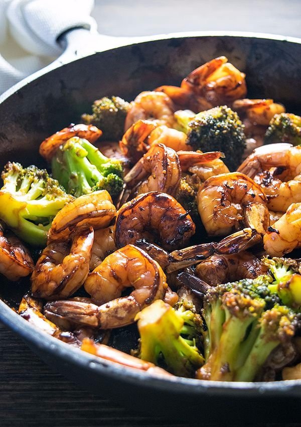 Honey Garlic Shrimp and Broccoli