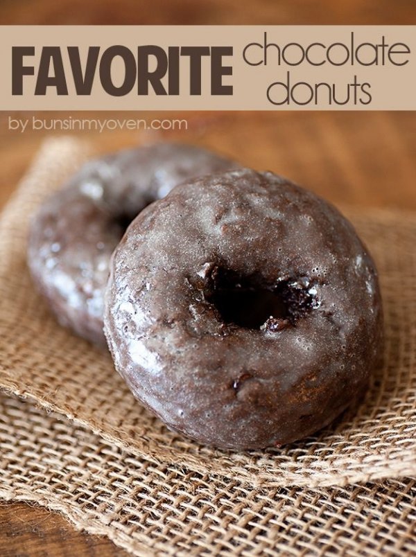 Glazed Chocolate Cake Donuts