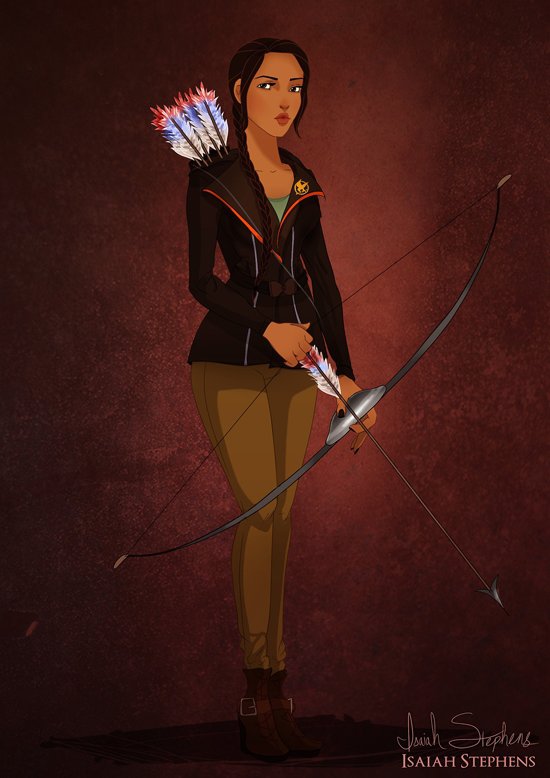 Pocahontas as Katniss