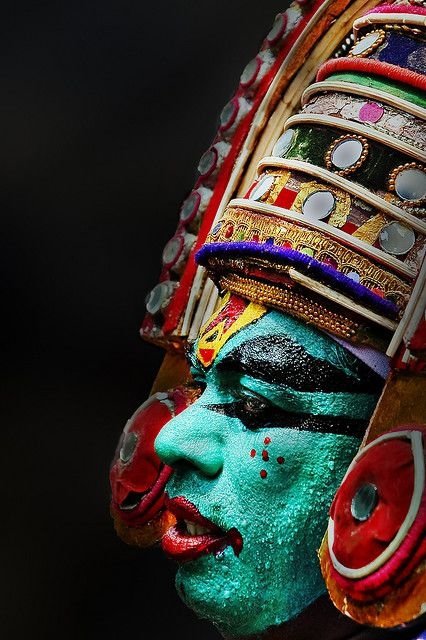 A Dancer at the Attachamayam in Kerala