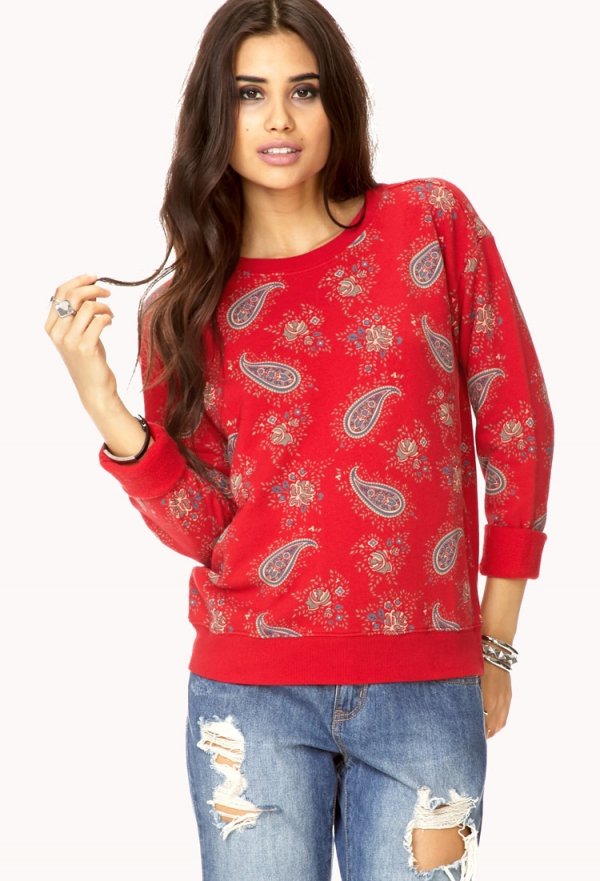 Pop of Paisley Sweatshirt