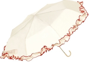 Topshop Contrast Frill Crook Umbrella